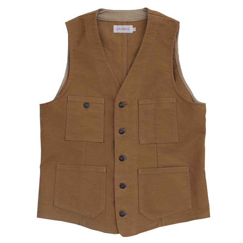 SOUTIENCOL /スティアンコル MOLESKIN WORK VEST 132003の通販