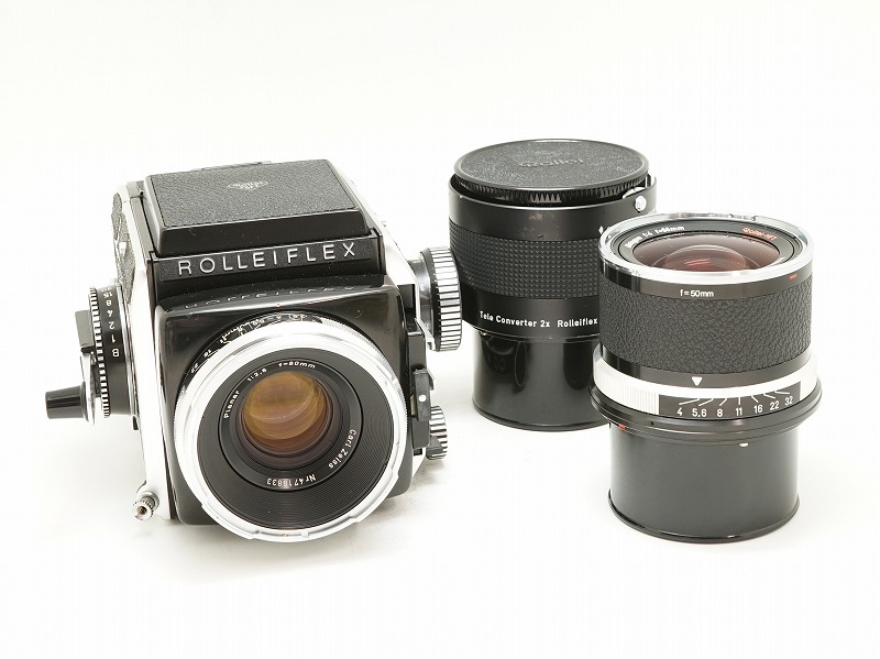 委託】Rollei(ローライ) ROLLEIFLEX SL66 80/2.8・50/4付 (NI-4242