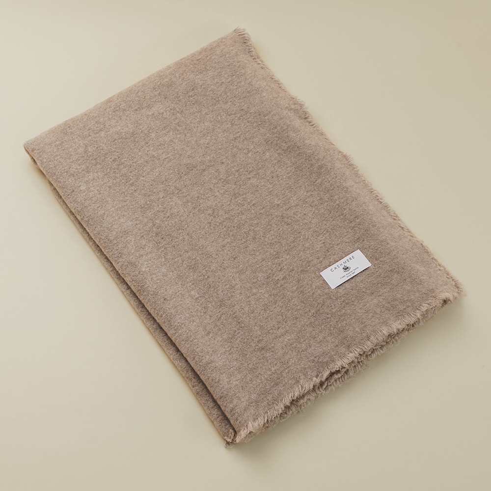 カシミヤ100％ 手仕上げハーフブランケット | Item,Blanket | FUKAKINET