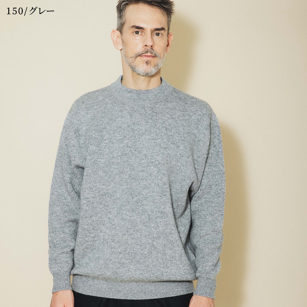 カシミヤ100％ Wフェイストレーナー | Men's Knit | FUKAKINET