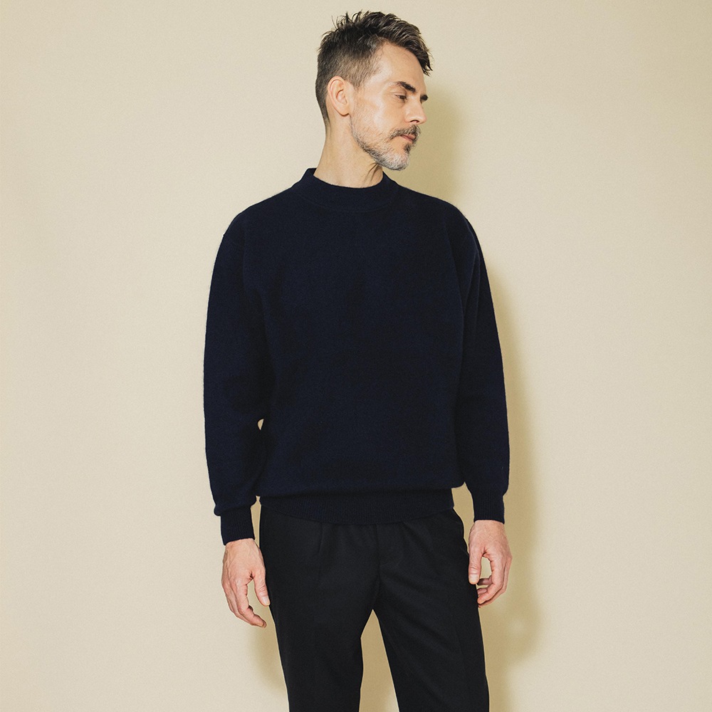 MEIAS カシミヤ100% スウェット ニット L カシミア MEIAS カシミヤ100