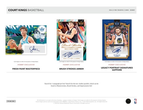 NBA 2024-25 PANINI COURT KINGS HOBBY BOX