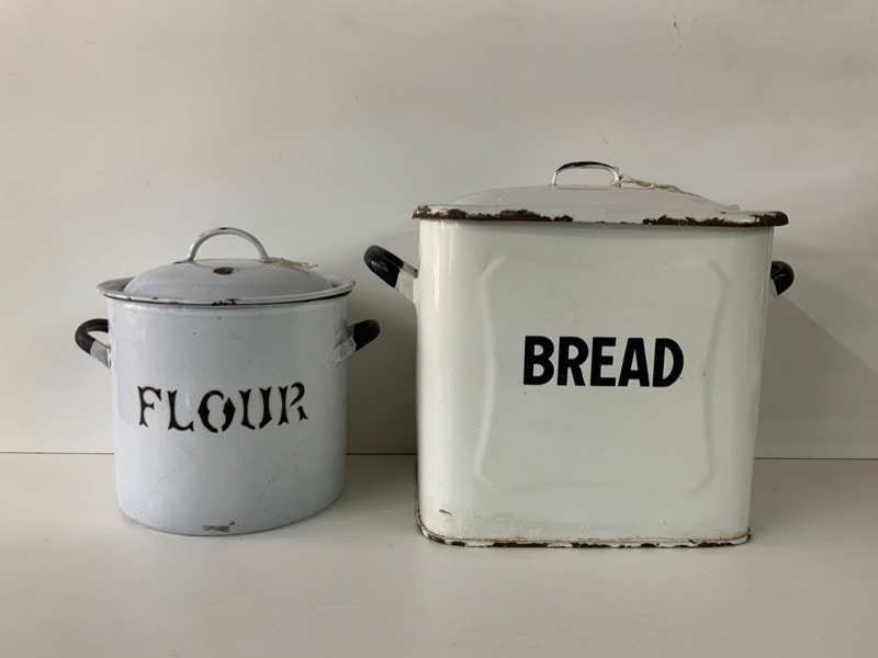 琺瑯 ブレッド缶・フラワー缶／ホワイト各種 | VINTAGE MUSEUM,北欧
