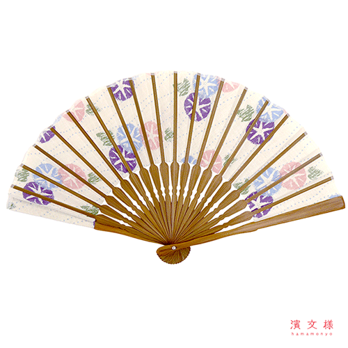 てぬぐい扇子 たてわく朝顔｜▽アイテム・用途で選ぶ,和雑貨,扇子