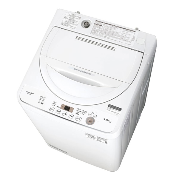 シャープ【SHARP】4.5kg全自動洗濯機 ベージュ系 ES-GE4F-C【ESGE4FC】