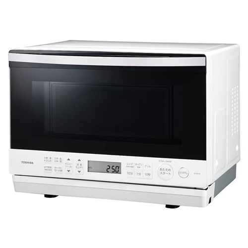 東芝【TOSHIBA】簡易スチームオーブンレンジ 26L グランホワイト 石窯
