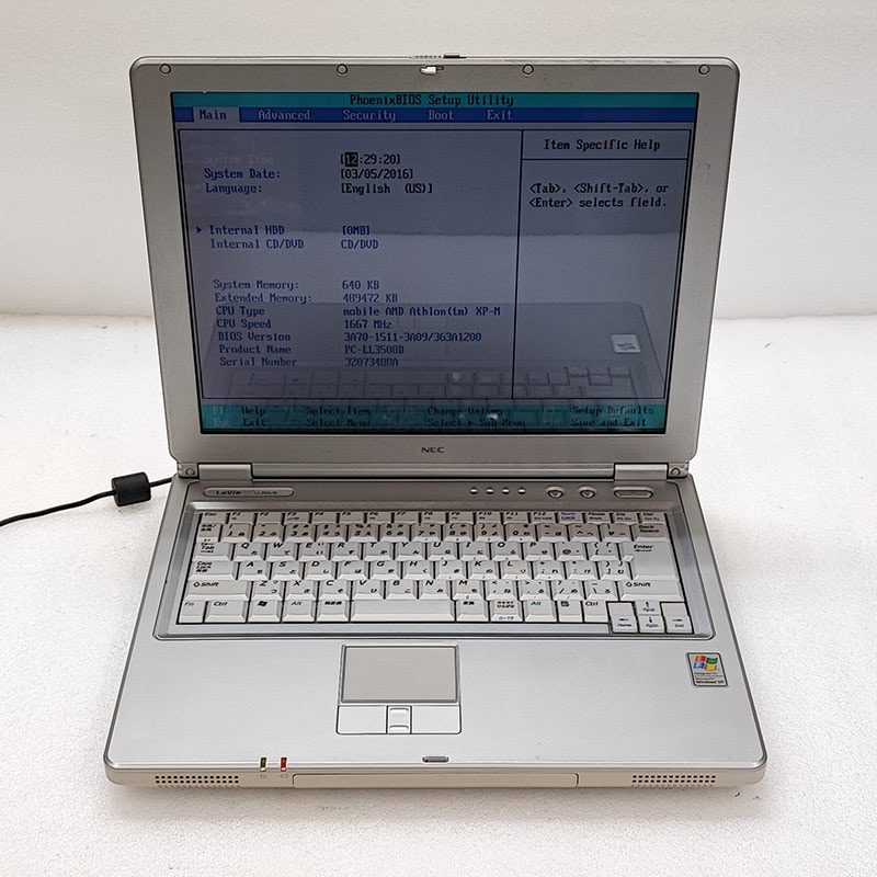 ジャンク品 NEC LaVie PC-LL3508D ジャンクPC ジャンクパソコン 保証