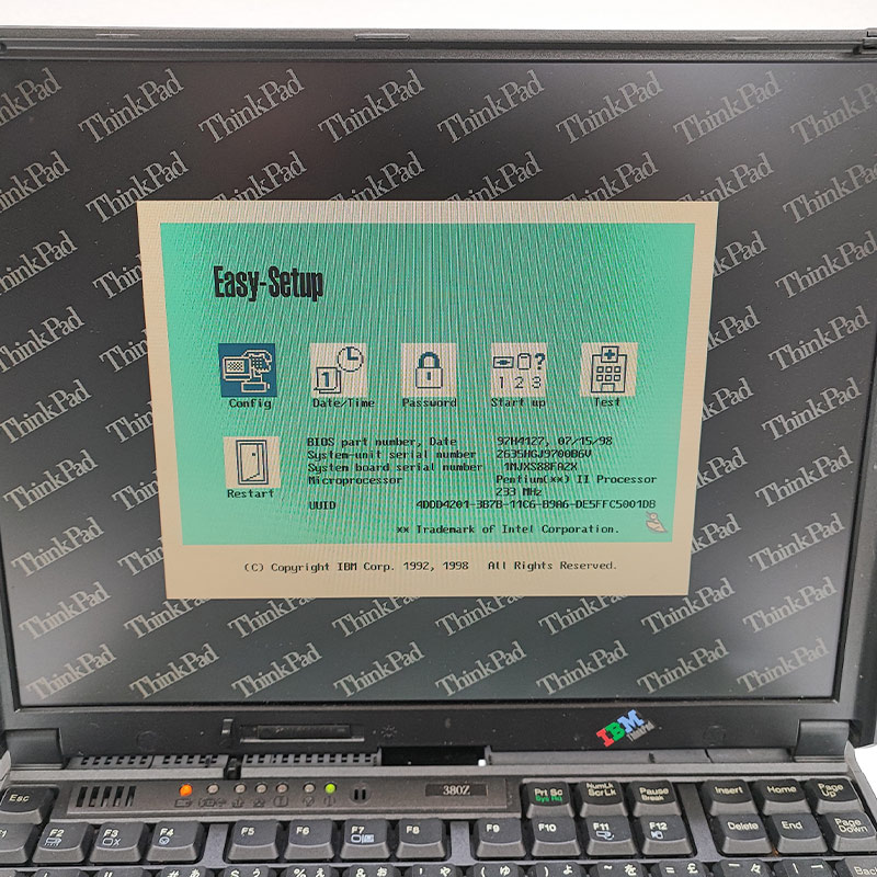 ジャンク品 IBM ThinkPad 380Z ジャンクPC ジャンクパソコン 保証無し