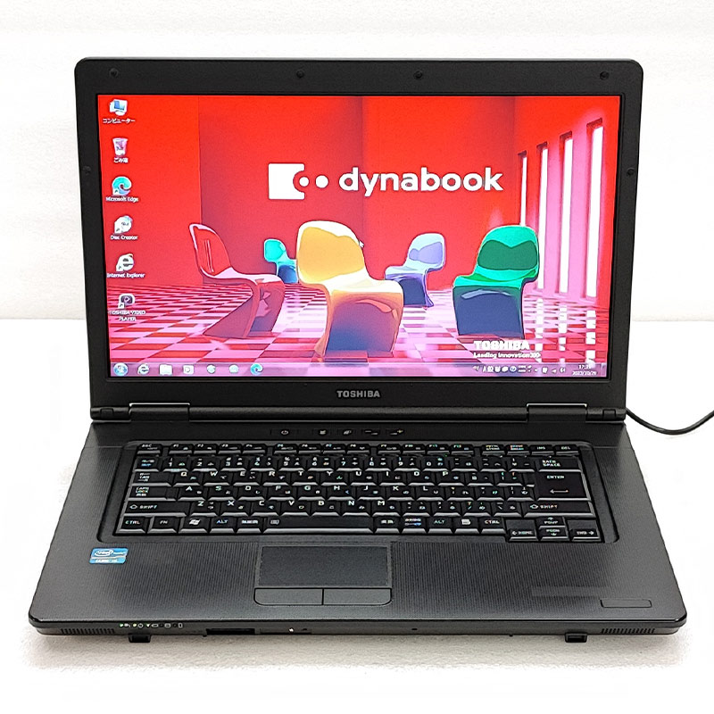 Win7 32bit 中古ノートパソコン Microsoft Office付き 東芝 dynabook