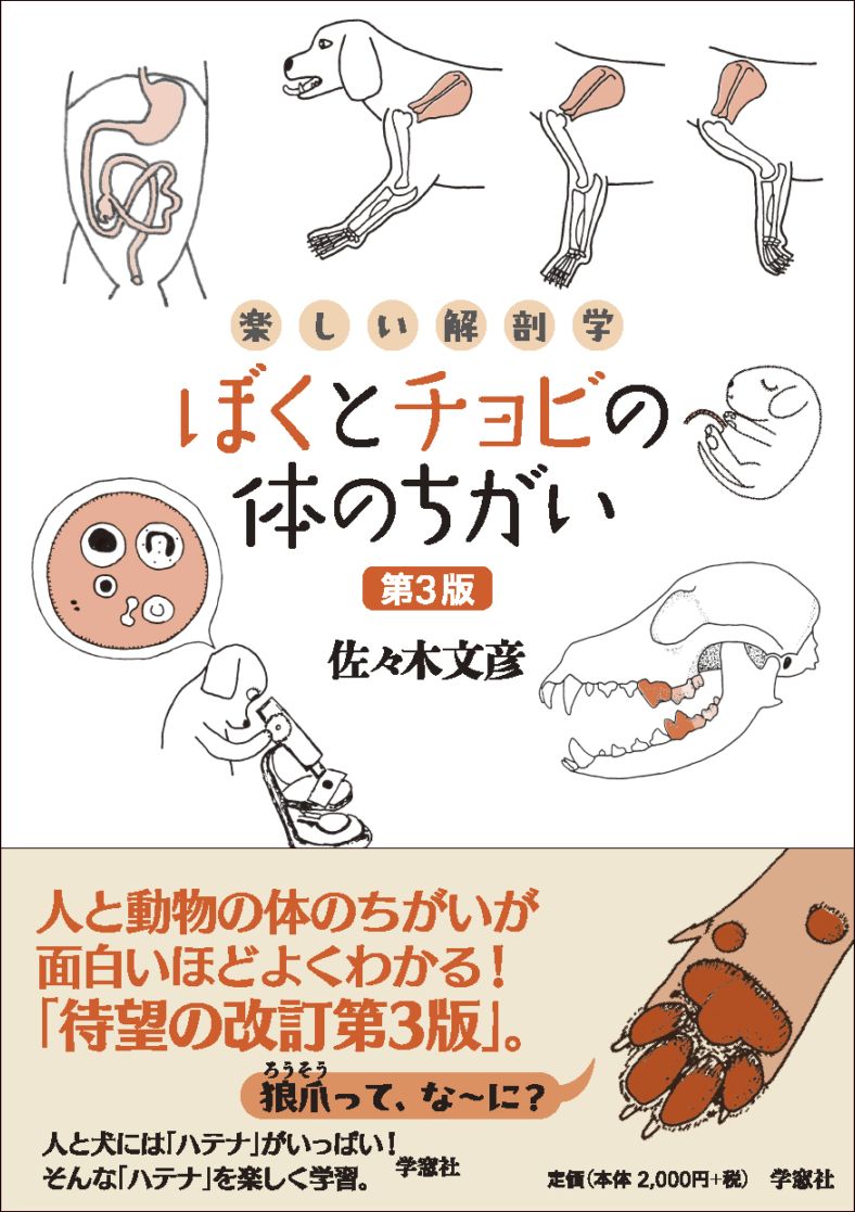 楽しい解剖学 ぼくとチョビの体のちがい 第3版 | ペット関連,一般書