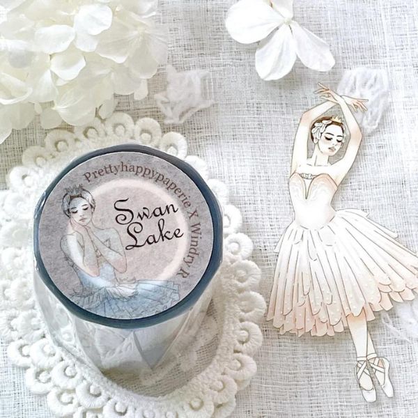 Windry R]Windry R. x prettyhappypaperie Swan Lake クリアPETテープ