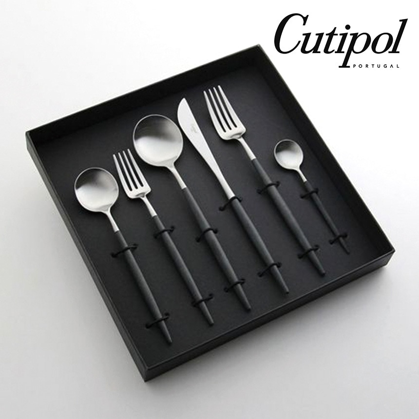 カトラリー ギフト Cutipol クチポール ゴア ギフト6本セット ブラック