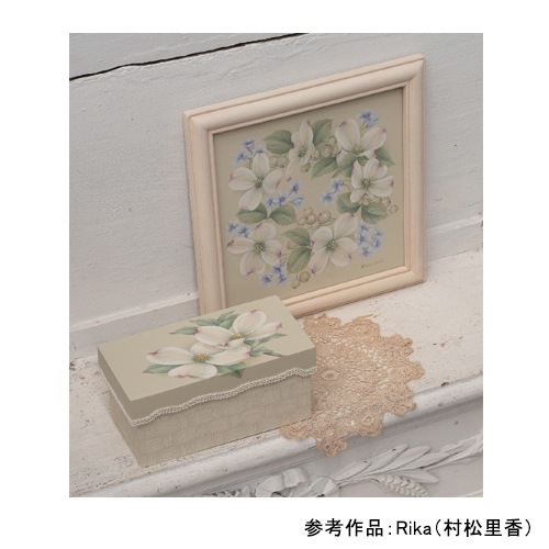 トールペイント作品　４点 470-02006 ティーボックス【C】<br>【トールペイント 材料】 | 素材