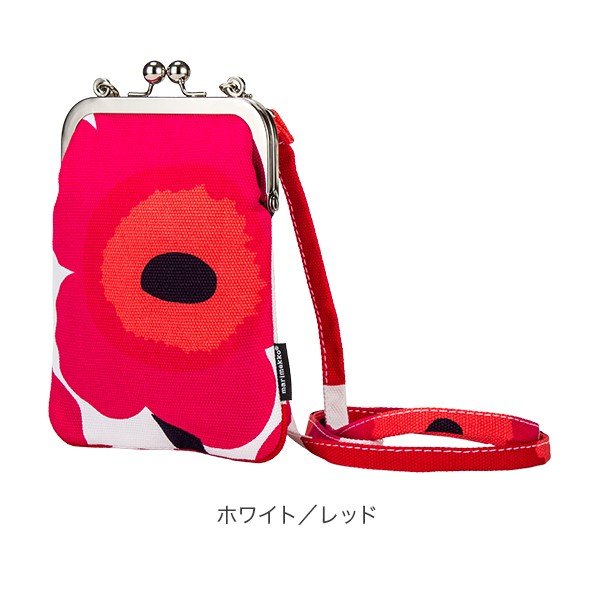 マリメッコ Marimekko がま口 ショルダーバッグ ポーチ ウニッコ