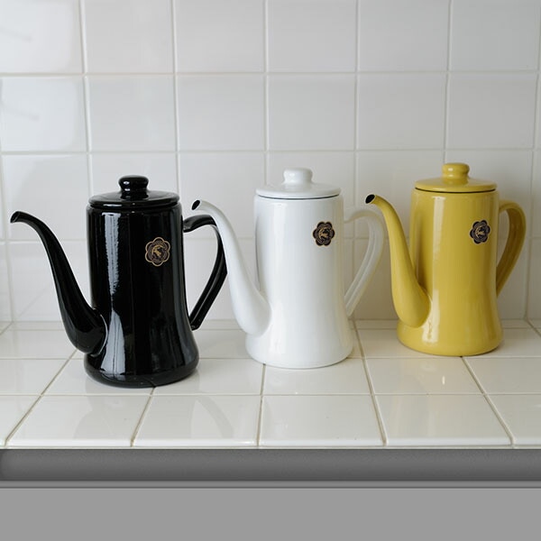 月兎印 スリムポット 0.7L コーヒーポット 野田琺瑯 月兎 ホーロー