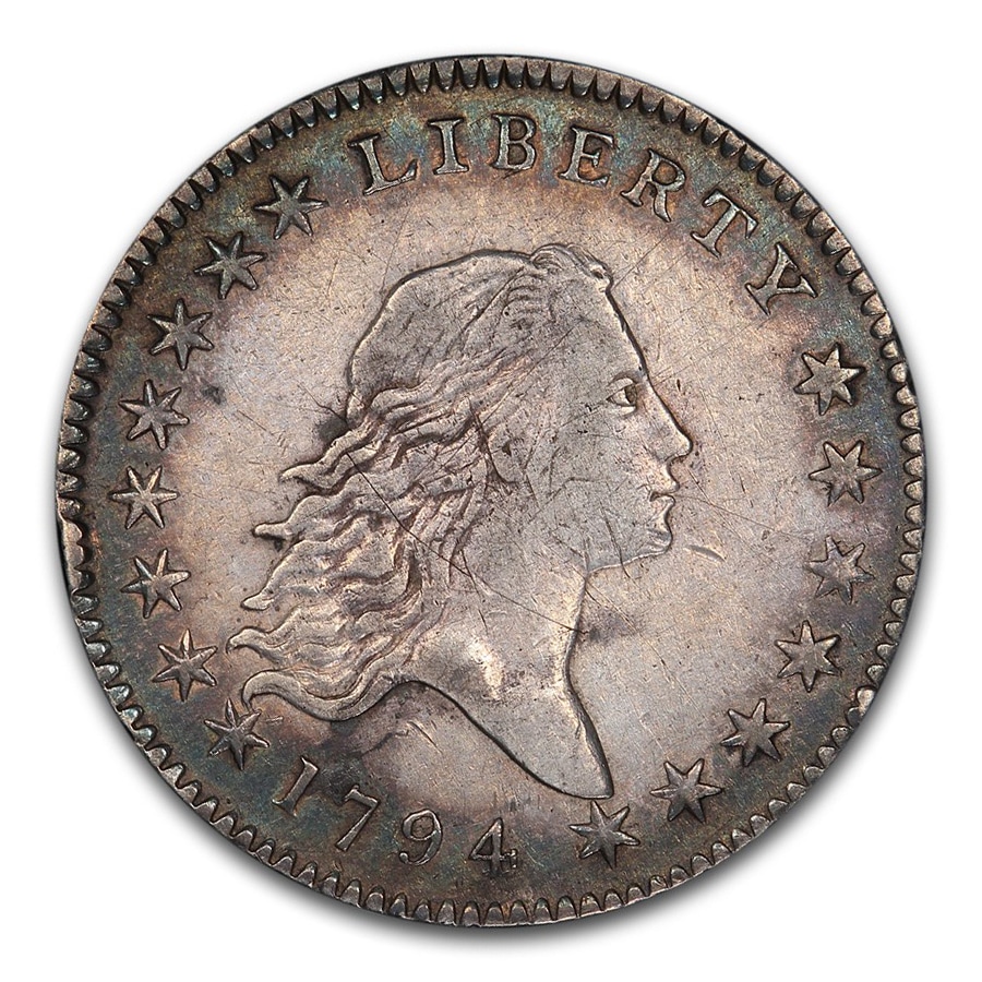 1794年 フローイング ヘア ハーフダラー 銀貨 50セント イーグル