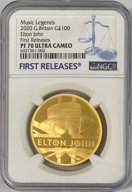 グレートブリテン2020年音楽の伝説シリーズエルトンジョン1オンス100