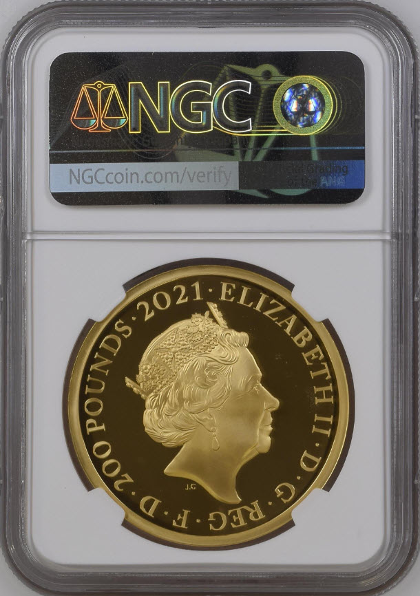 グレートブリテン2021年ニューゴシッククラウンポートレイト 2オンス