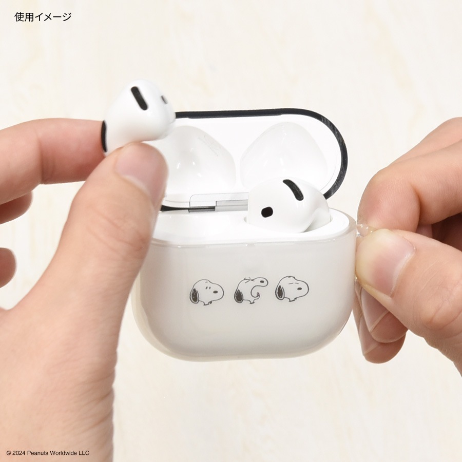ピーナッツ スヌーピー AirPods 4 対応 ソフトケース | は行