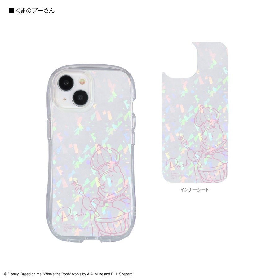 ディズニーキャラクター ／ iPhone 15 / 14 / 13 対応 クリスタル