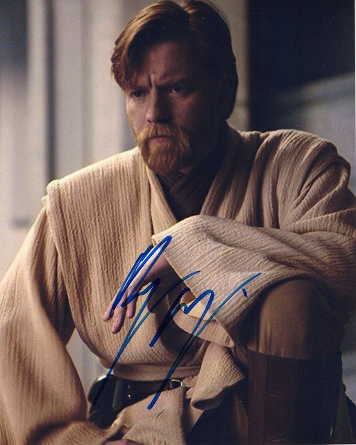 ユアン・マクレガー直筆サイン入り写真□スター・ウォーズ・シスの復讐