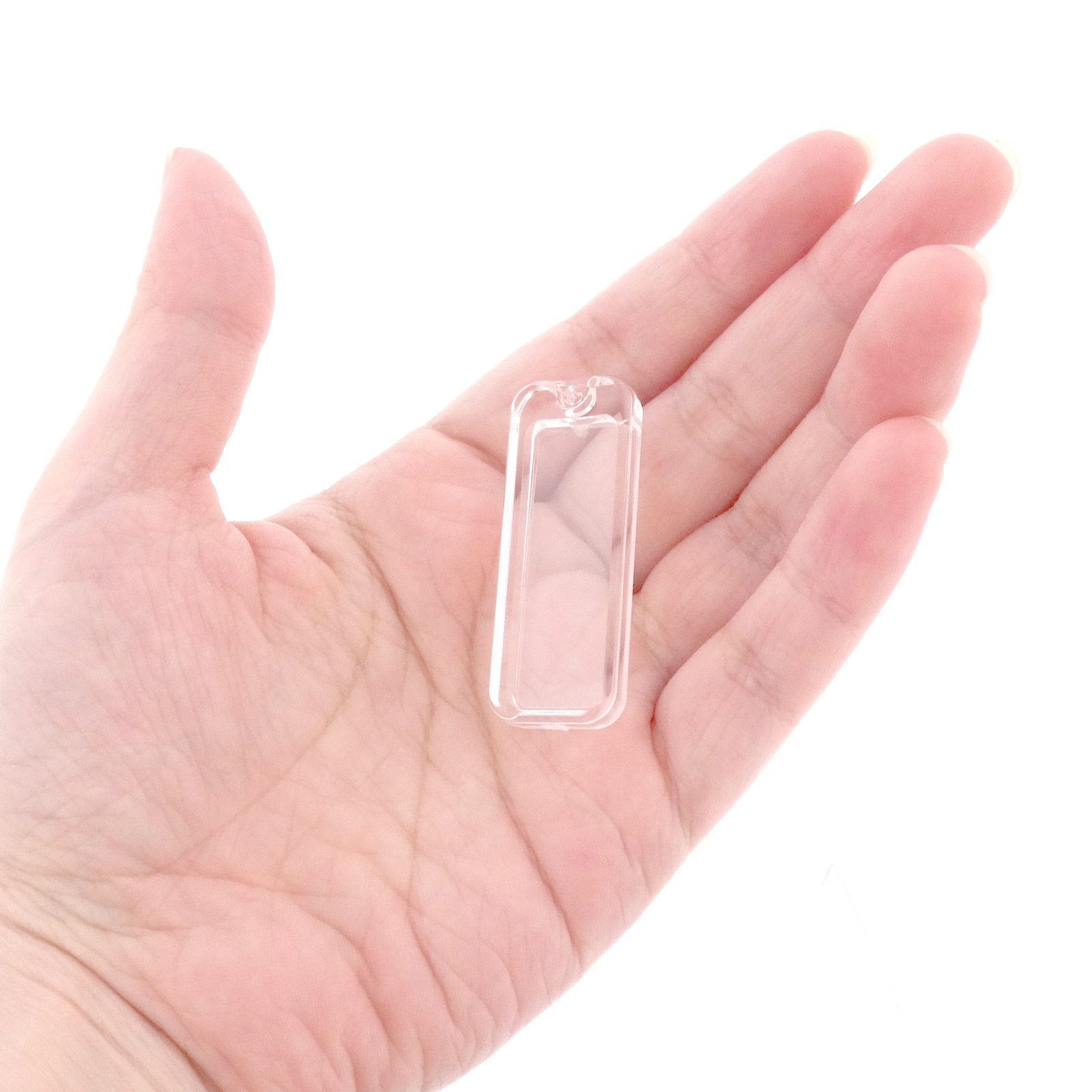 ハメパチ 長方形（ネームプレート型） KN36 キーホルダー 555 S 付き