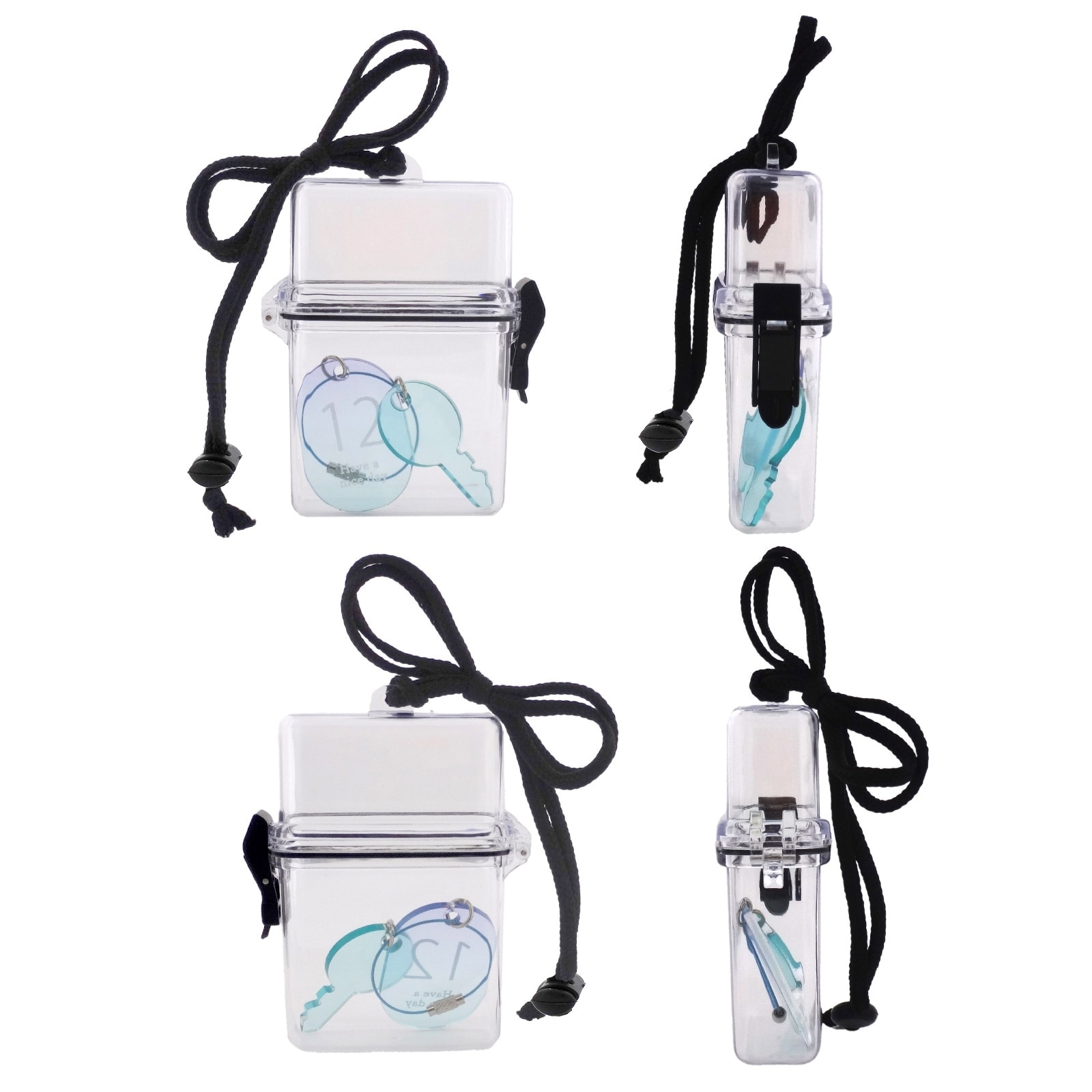 スケルトンケース シガレット クリアケース 簡易防水 クリアブルー