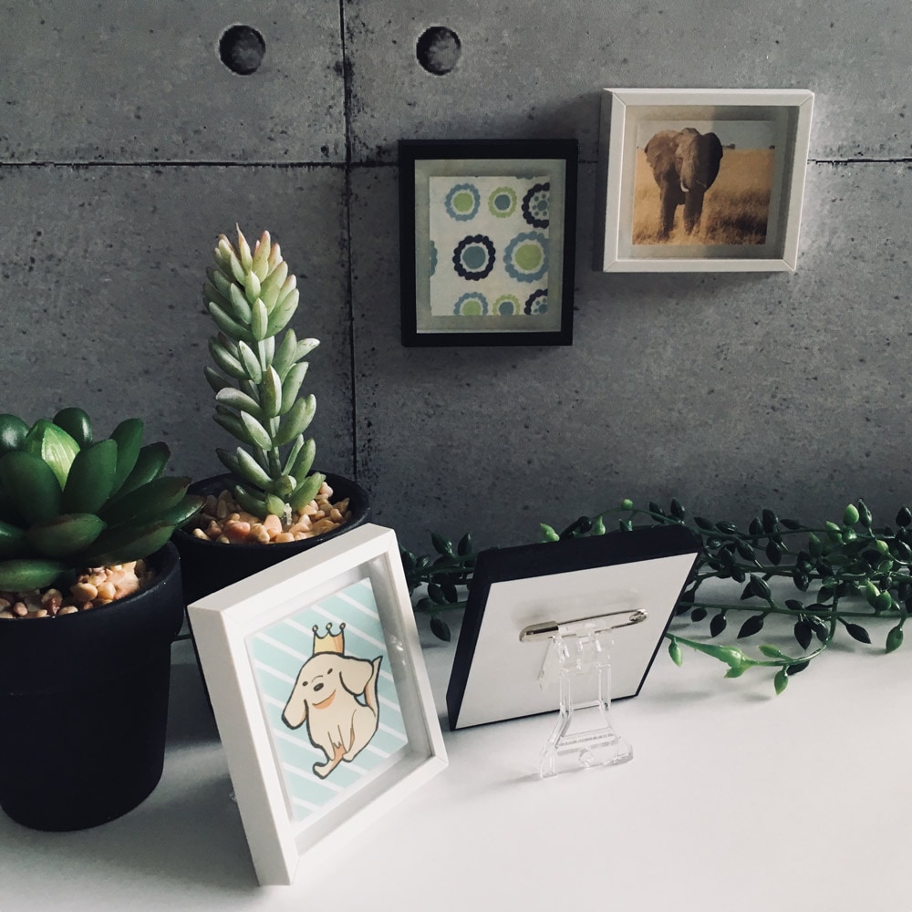 ミニ額縁 スタンド パーツ5点セット ホワイト｜パーツ材料の通販 大王