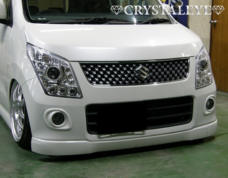 MH23S ワゴンR ダイヤモンドLEDイカリングプロジェクターヘッドライト