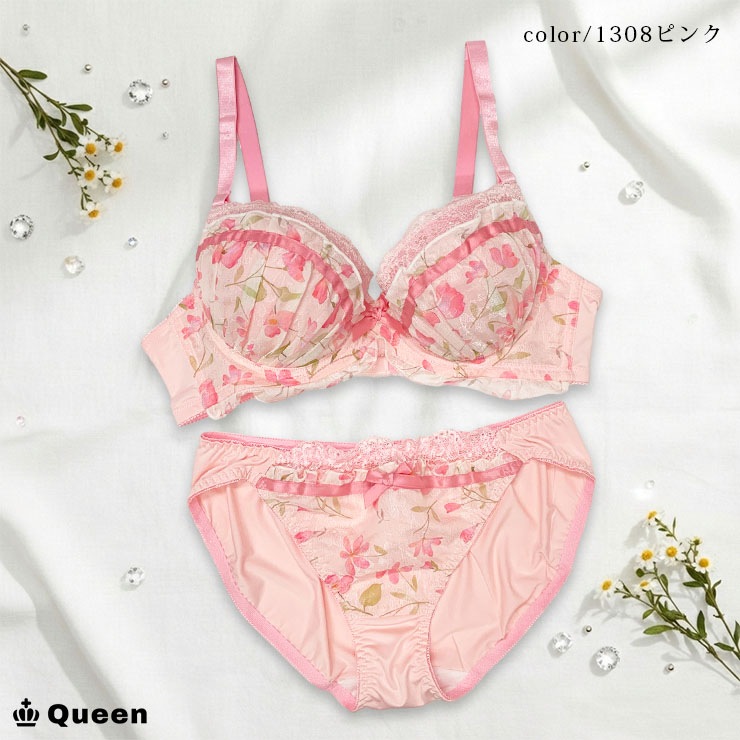 フェミニンブラショーツセット カップ別 Dカップ アンダー85 90 95 100