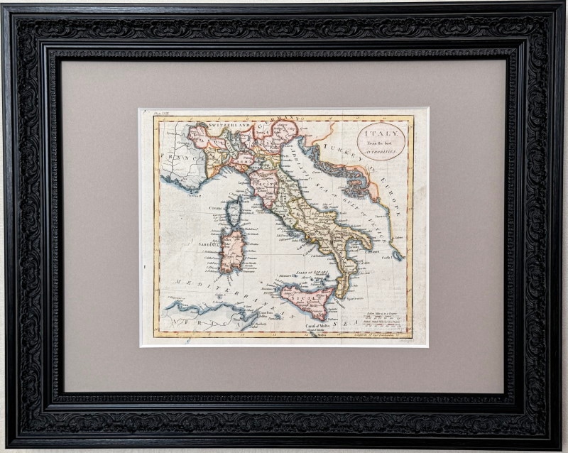 イタリア地図 1795年 原本