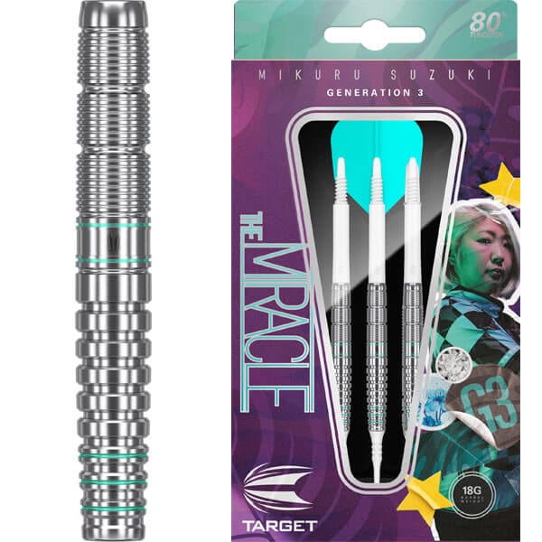 ターゲット ザ・ミラクル80 G3 2BA18g 鈴木未来選手 ダーツ バレル