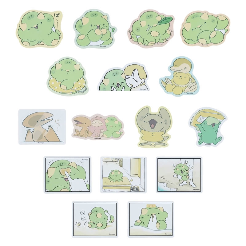 恐竜はじめました スマホに貼れるサイズのクリアステッカー