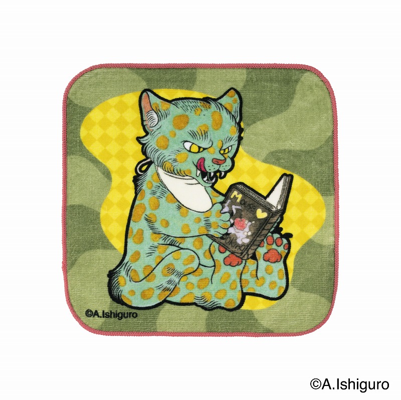 ばけねこだらけ ハンドタオル (ぶつぶつ) | ばけねこだらけ