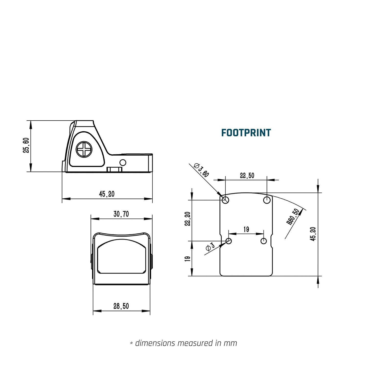 UFC RMRタイプ Red ドットサイト W/Glockマウント オレンジ | メーカー