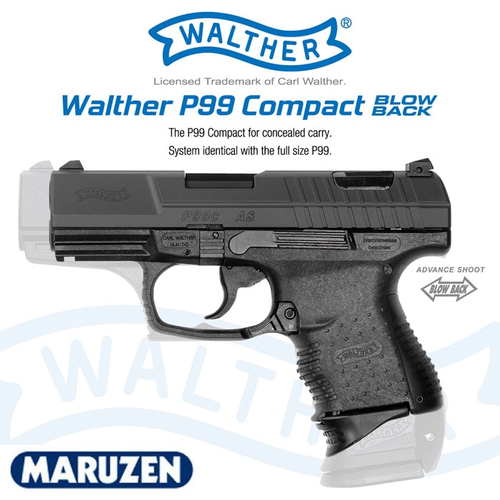 ワルサー P99 コンパクト ガスブローバック | ガスハンドガン本体