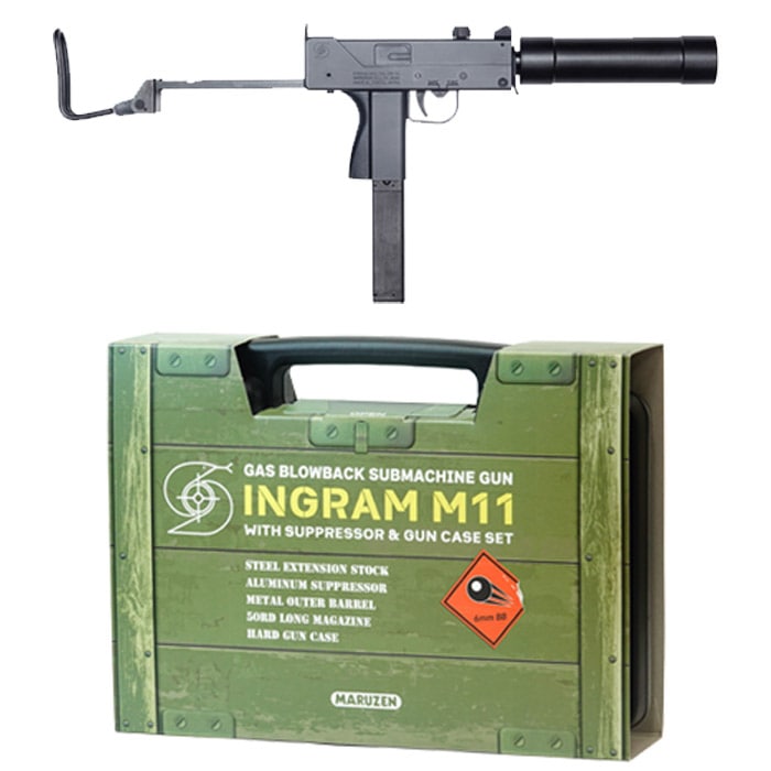 店舗から発送】イングラム M11 ガスブローバック サプレッサー & ガン
