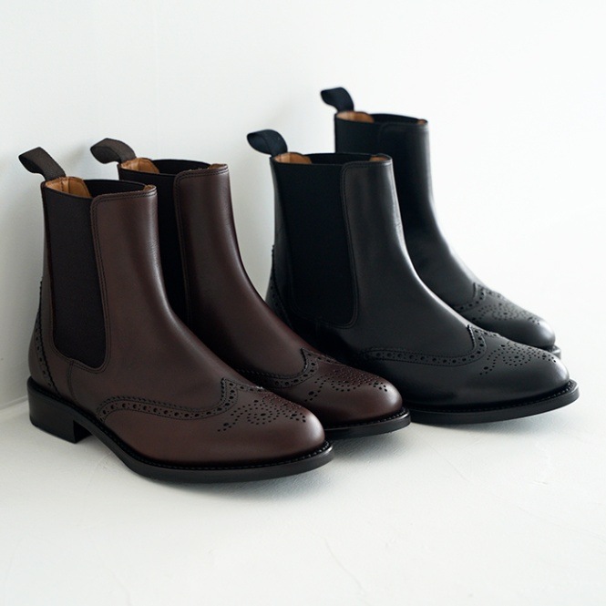 Palanco パランコ ウイングチップ サイドゴアブーツ No.807 ハーフ