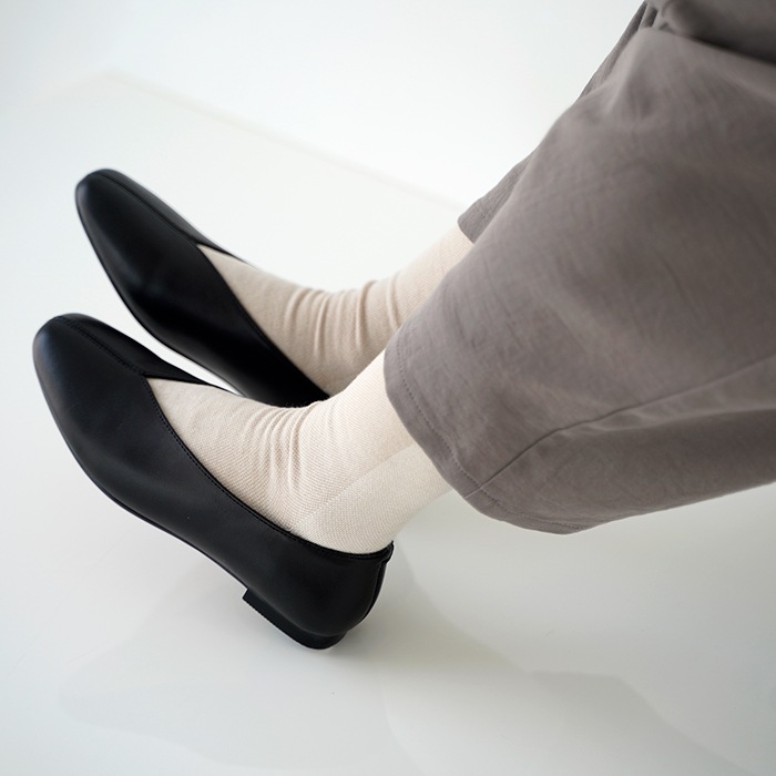 REMME レザー フラット パンプス ZH-6410 靴通販 hana shoes & co.