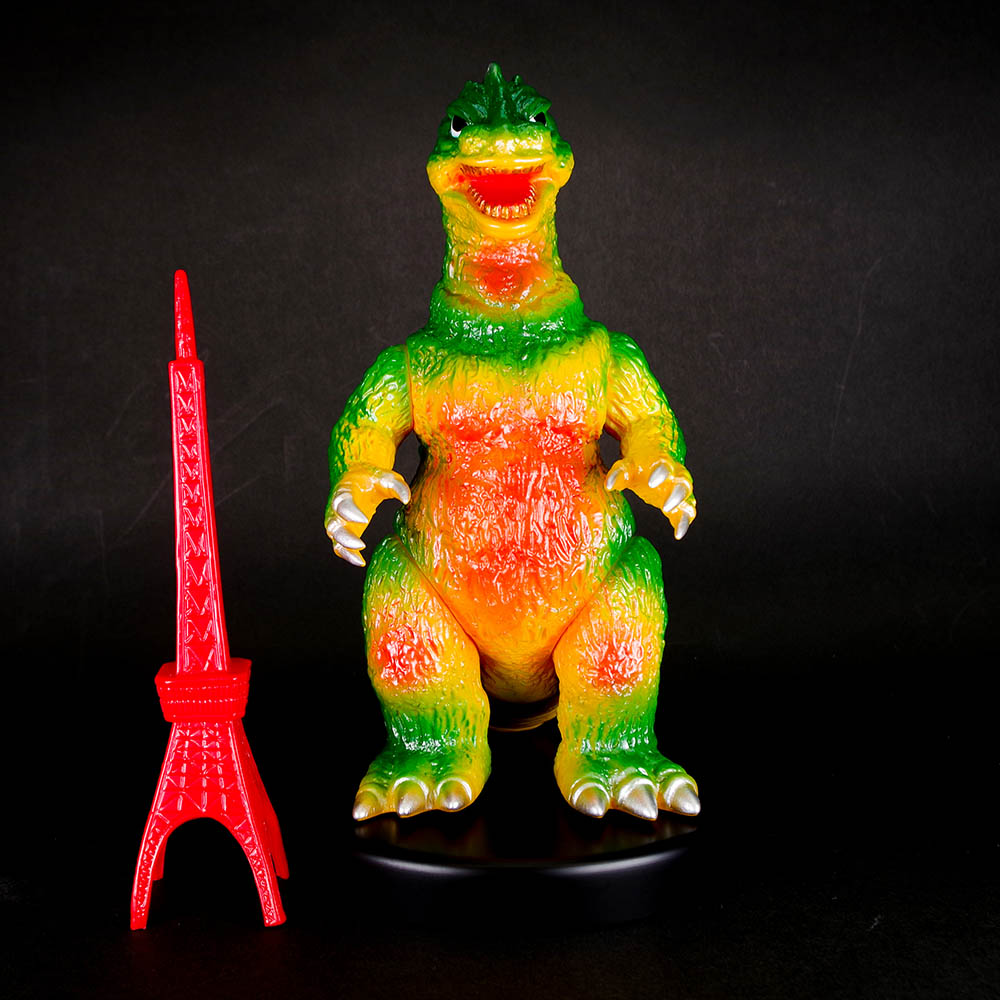 ソフビ】【ブルマァク】ゴジラ50（グリーン）/BULLMARK ブルマアク