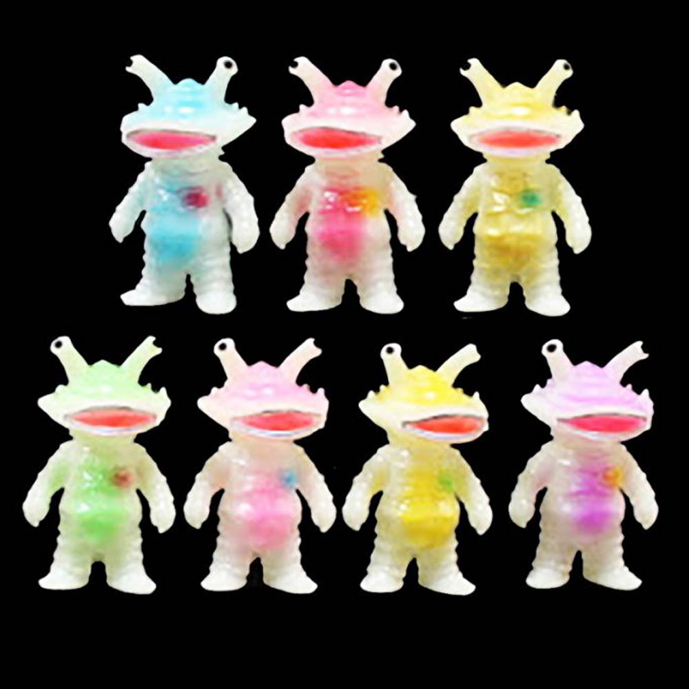 ソフビ】【ブルマァク】ちびカネゴン（蓄光・7色セット）/BULLMARK