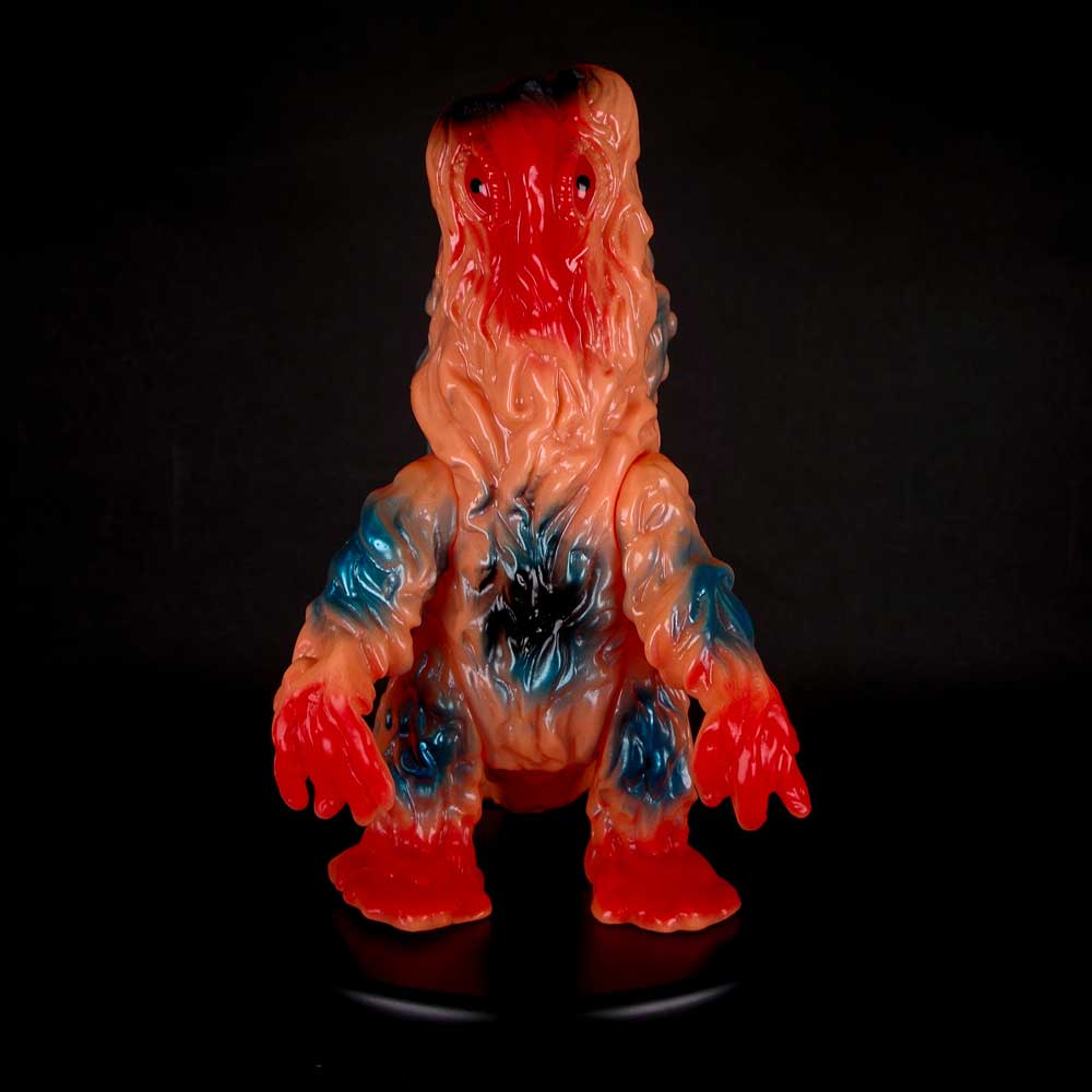 ソフビ】【ブルマァク】ヘドラ蓄光版（オレンジ）/BULLMARK ブルマアク