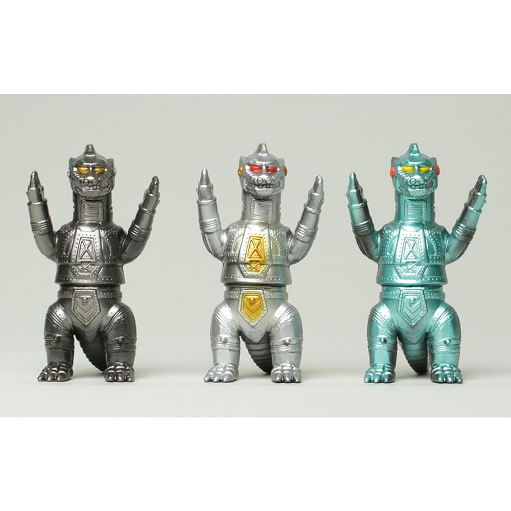 ソフビ】【ブルマァク】ミニメカゴジラ3点セット（墓場の画廊限定