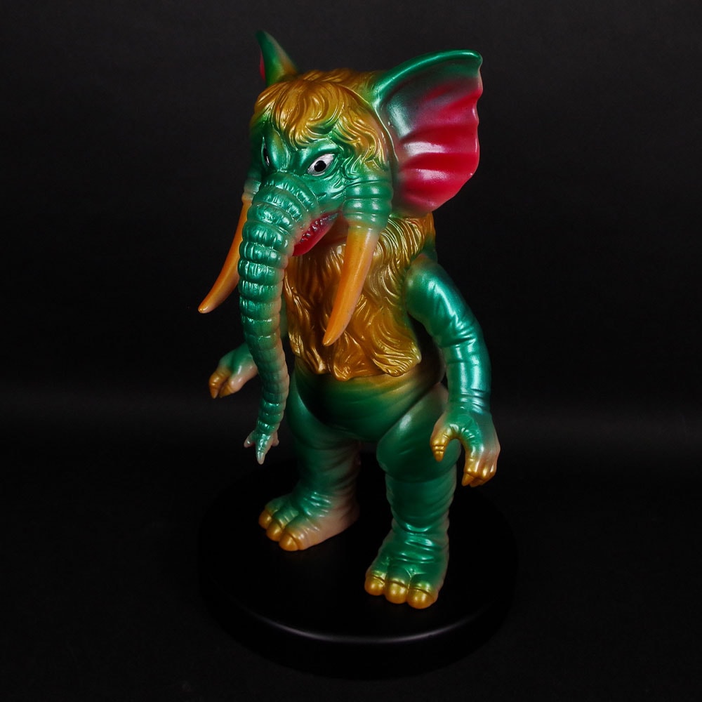 ソフビ】【ブルマァク】タイガン（メタリックグリーン）/BULLMARK