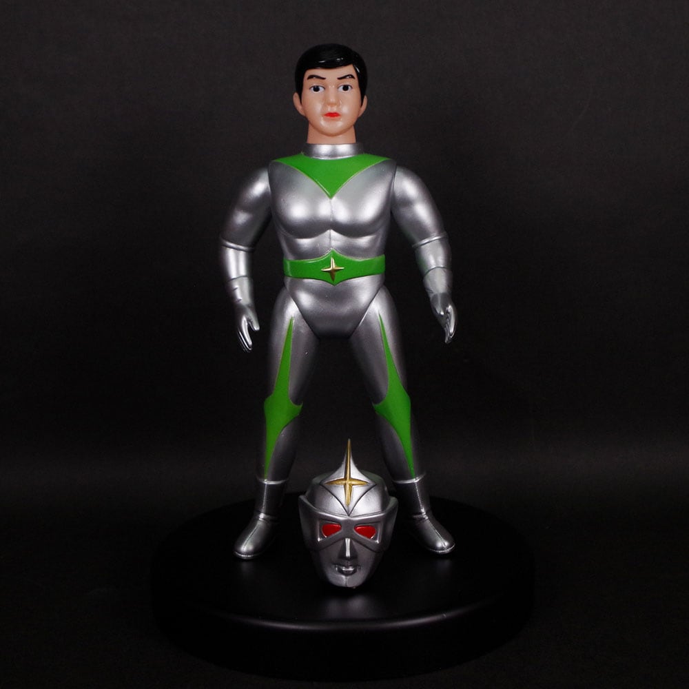 ソフビ】【ブルマァク】20マスク取れミラーマン（シルバー）/BULLMARK