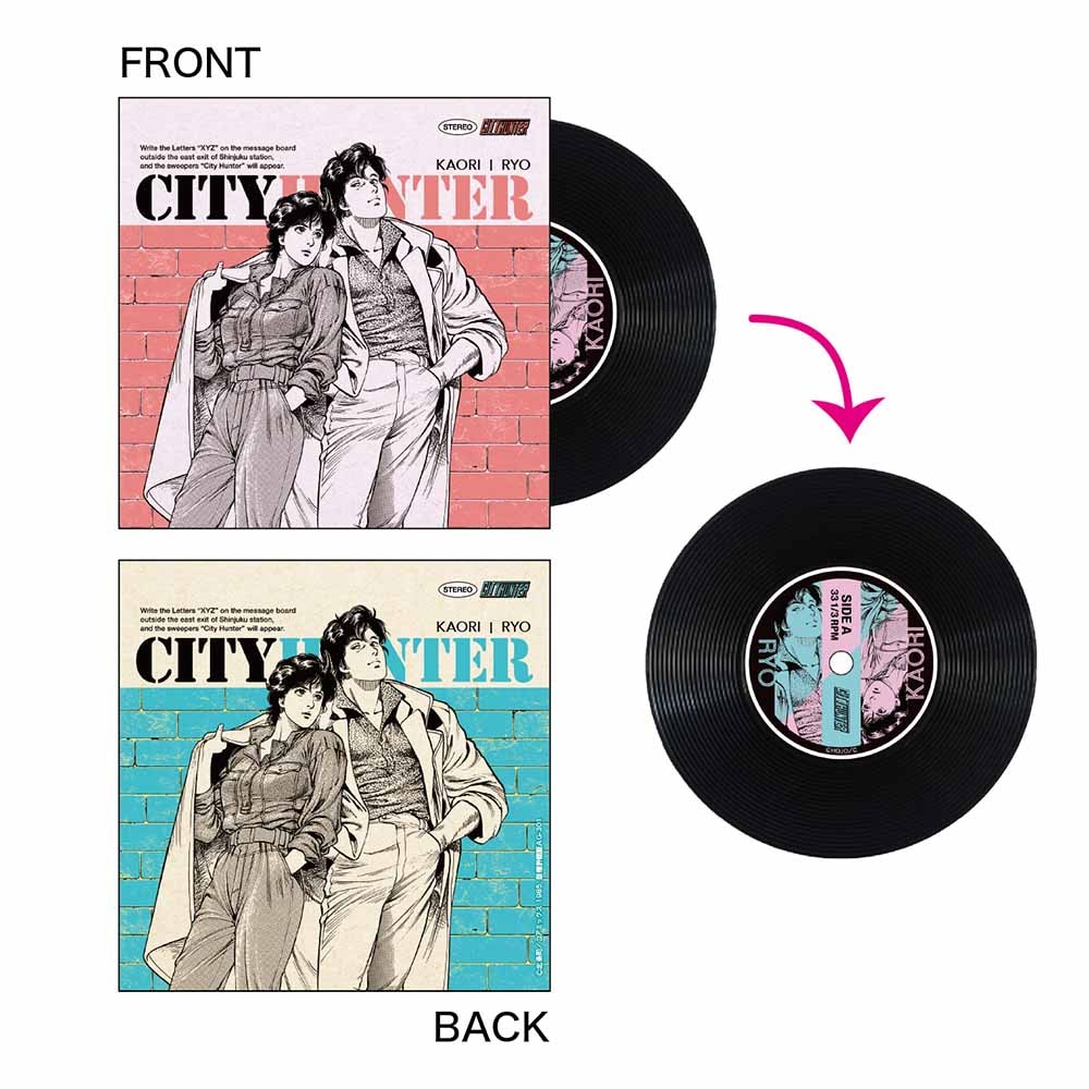 シティーハンター/レコード型コースター レンガ｜墓場の画廊ONLINE STORE