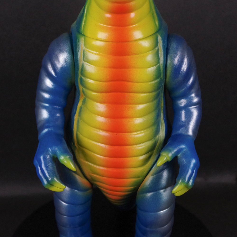 ソフビ/ブルマァク BULLMARK/流星人間ゾーン/バルガラス/ブルー｜墓場