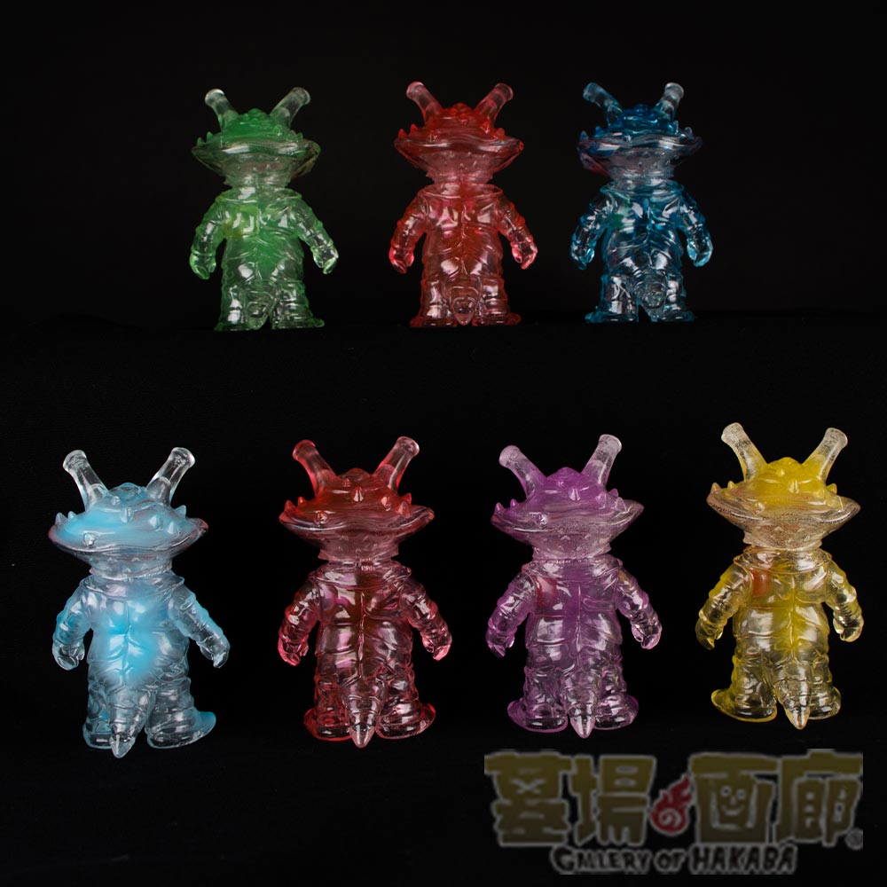 ソフビ】【ブルマァク】ちびカネゴン7体セット（クリアー）/BULLMARK