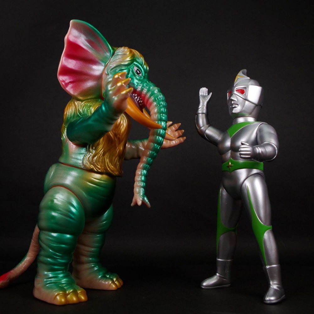 ソフビ】【ブルマァク】タイガン（メタリックグリーン）/BULLMARK