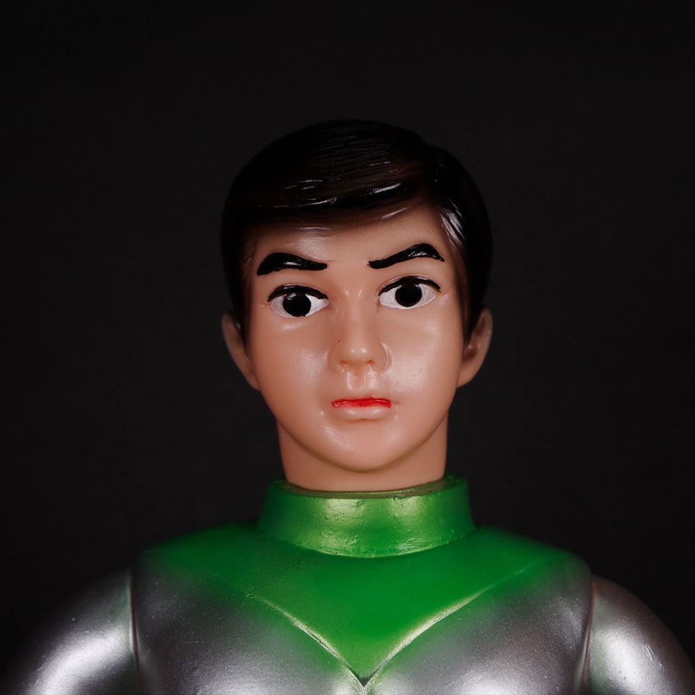 ソフビ】【ブルマァク】新造形32マスク取れミラーマン（シルバー